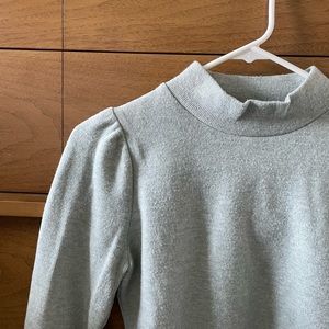 Gray Madewell Mock Neck Sweater